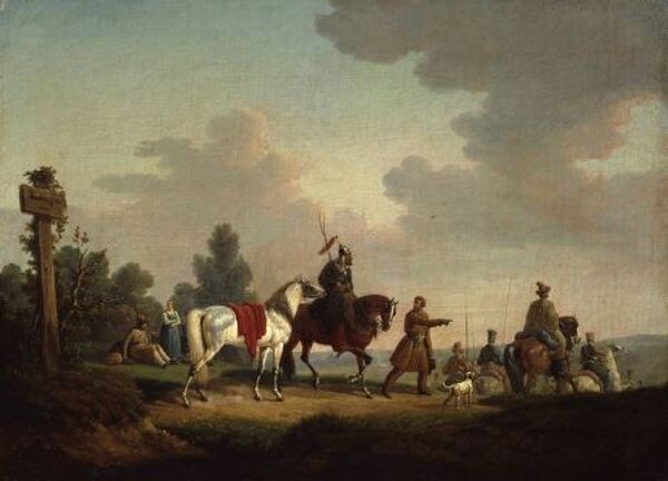 Картина Бернарда Эдуарда Свебача «Партизаны 1812 года»