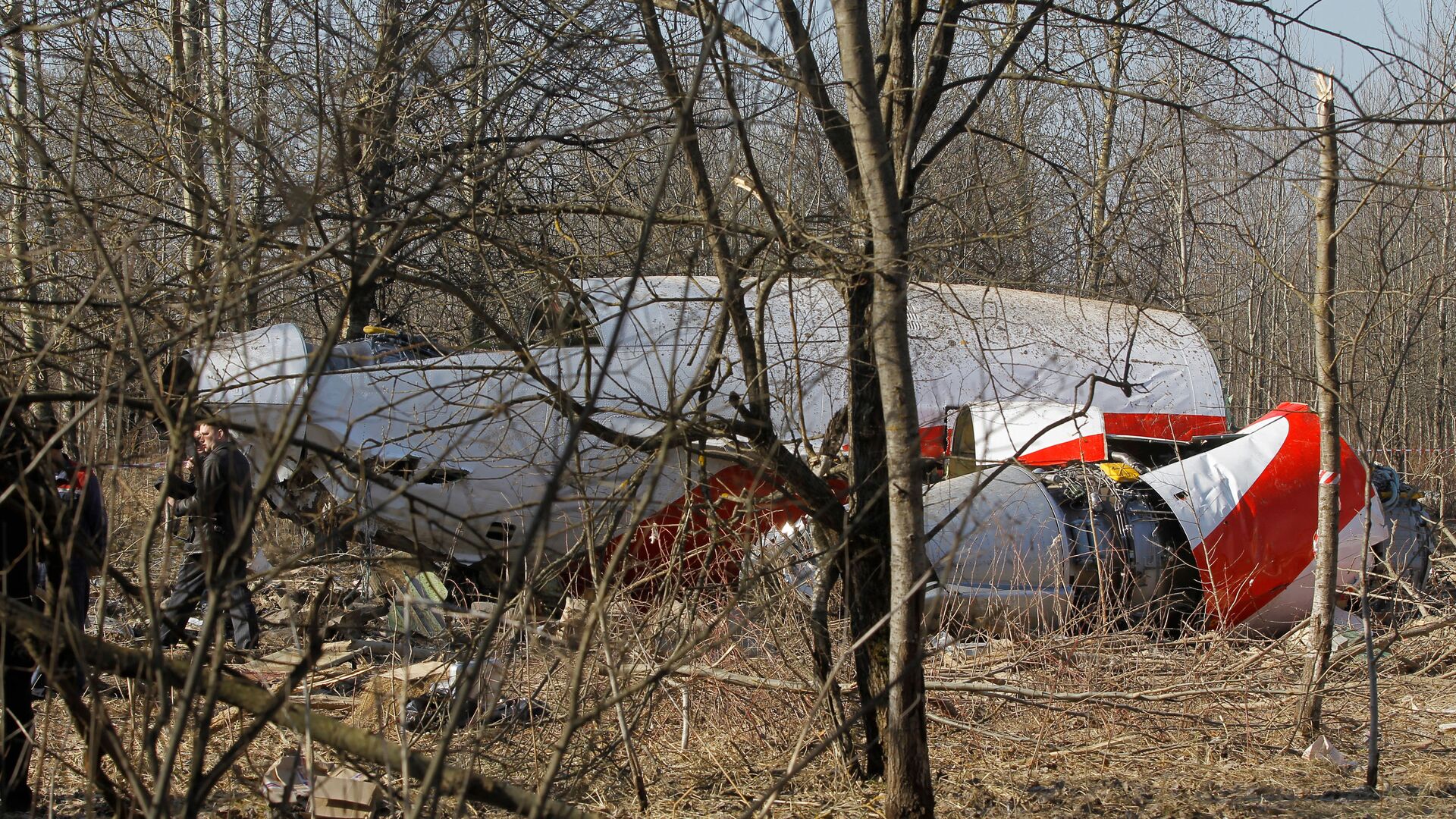Обломки самолета Ту-154, упавшего в районе Смоленска - ИноСМИ, 1920, 09.04.2021