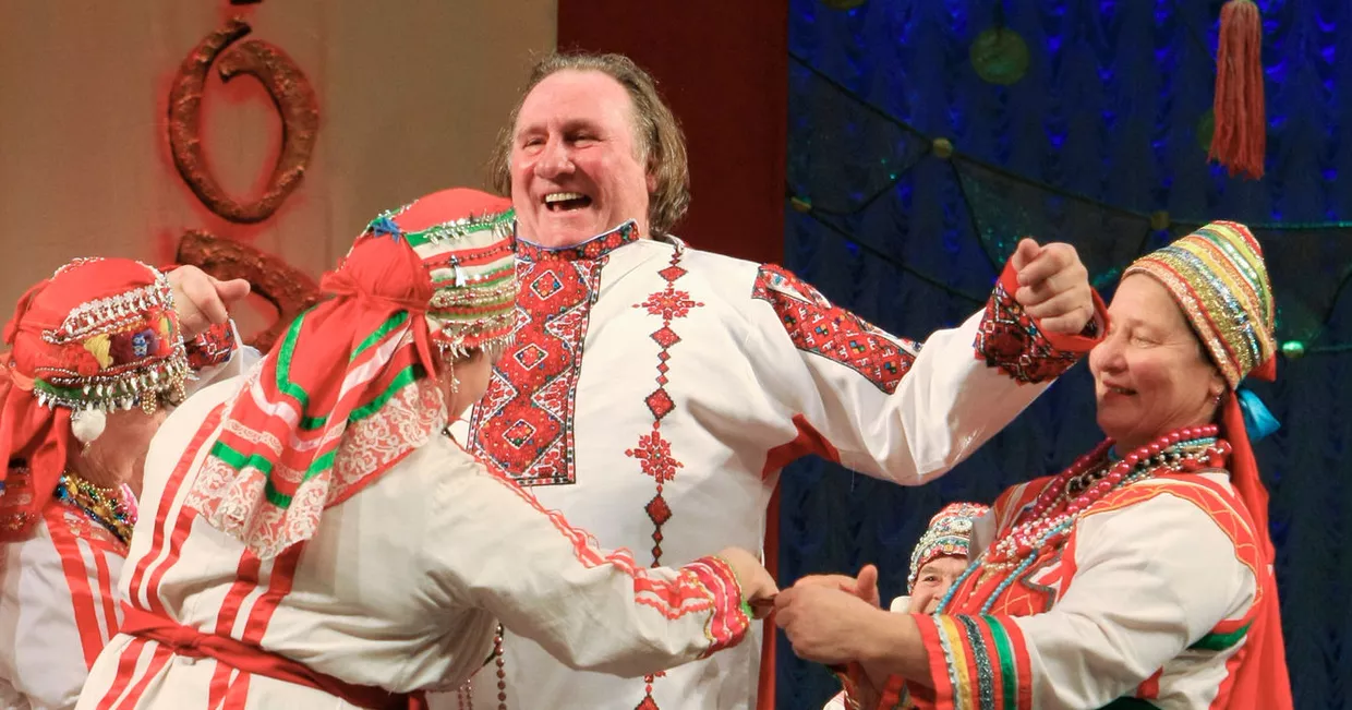 Актер Жерар Депардье в Саранске Актер Жерар Депардье в Саранске