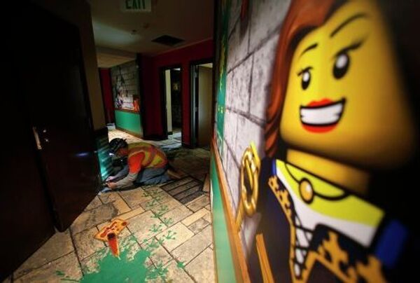 Строительство отеля Lego в Карлсбаде, штат Калифорния
