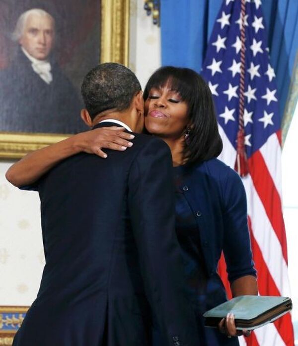 Барак Обама с супругой
