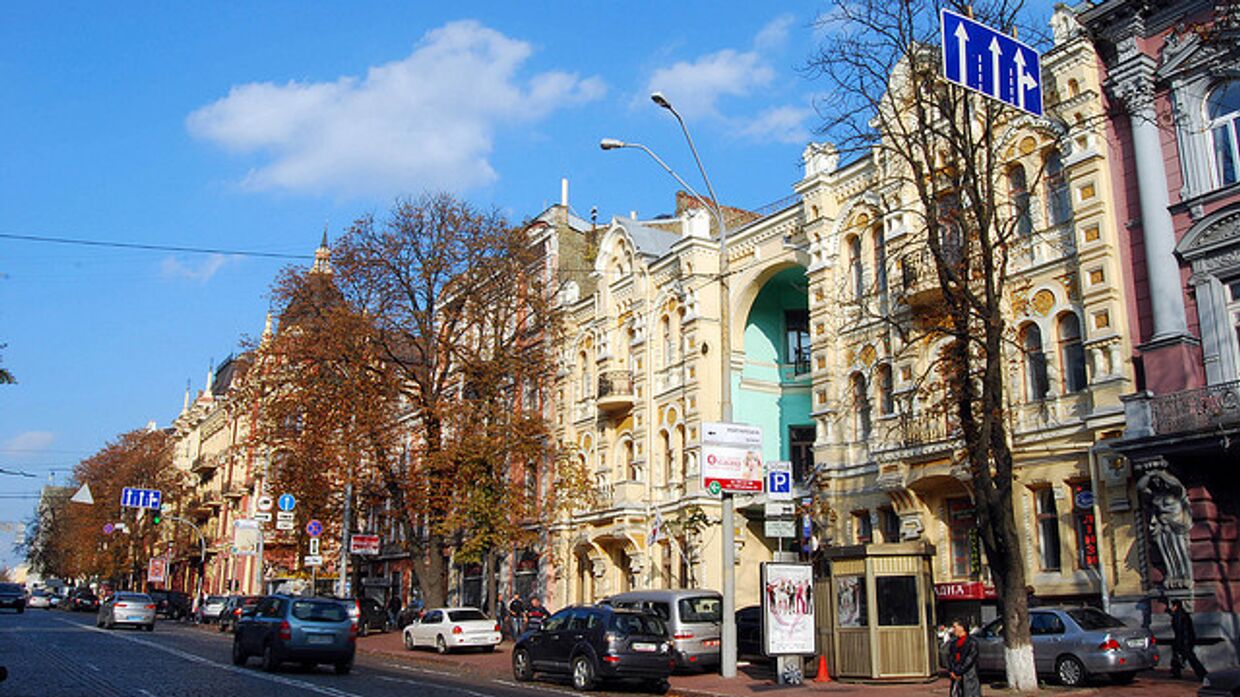 Одна из улиц Киева
