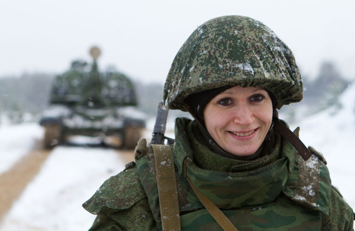 Военнослужащая российской армии