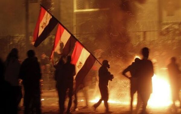 Демонстранты в Египте