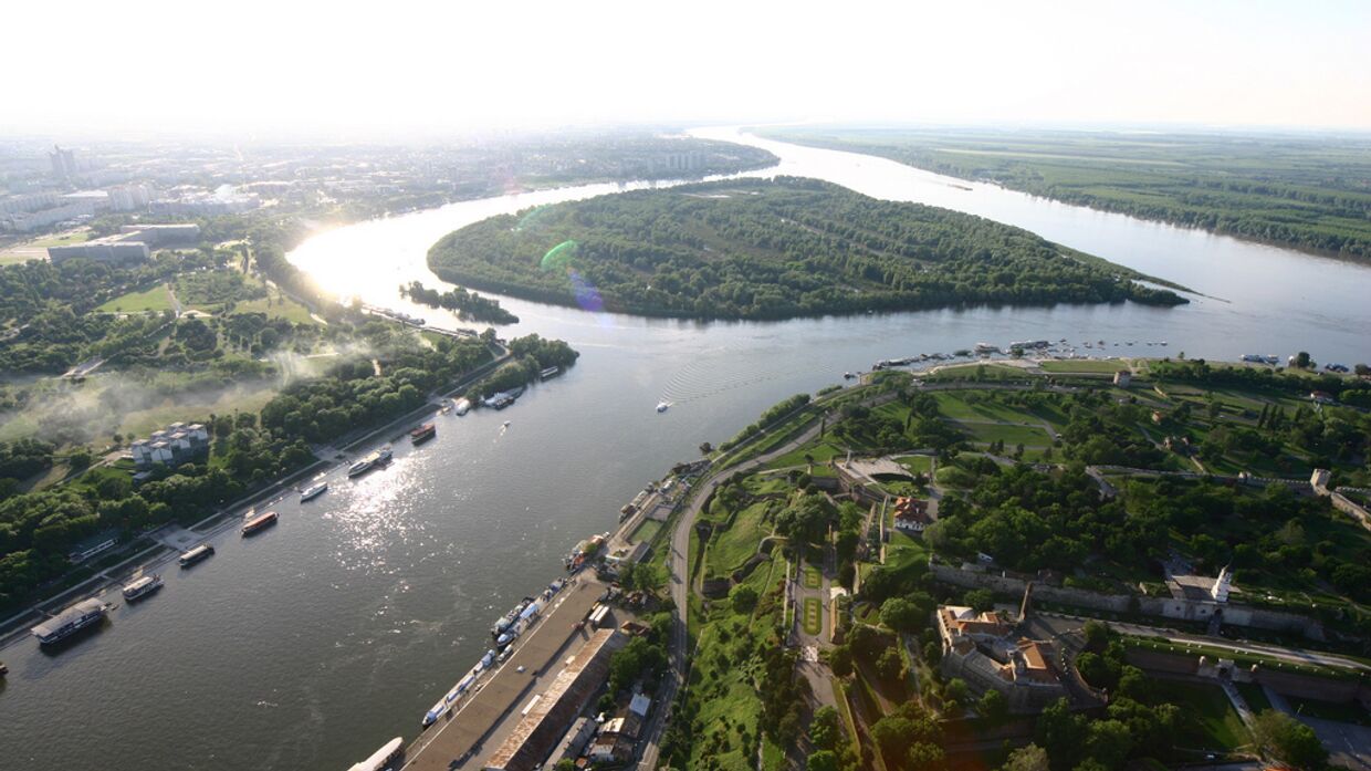 Реки Сава и Дунай в Сербии