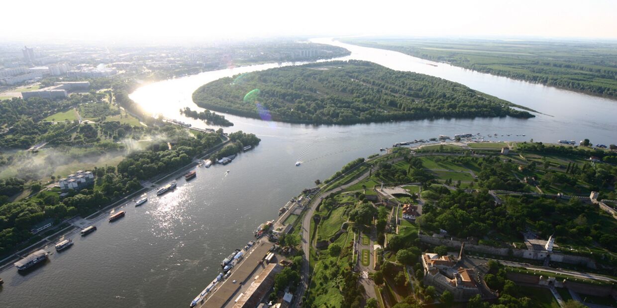 Реки Сава и Дунай в Сербии
