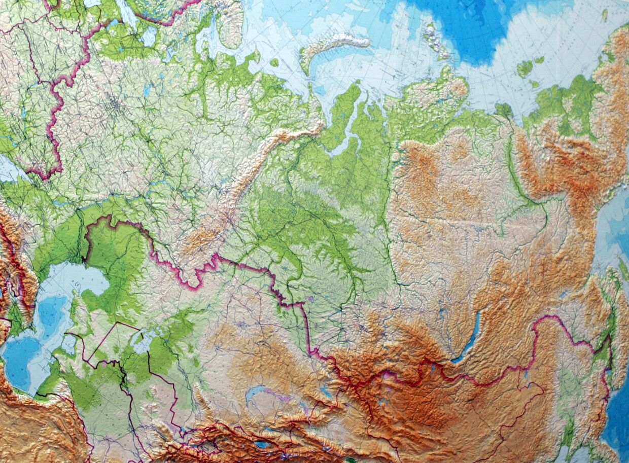 Карта России и сопредельных государств