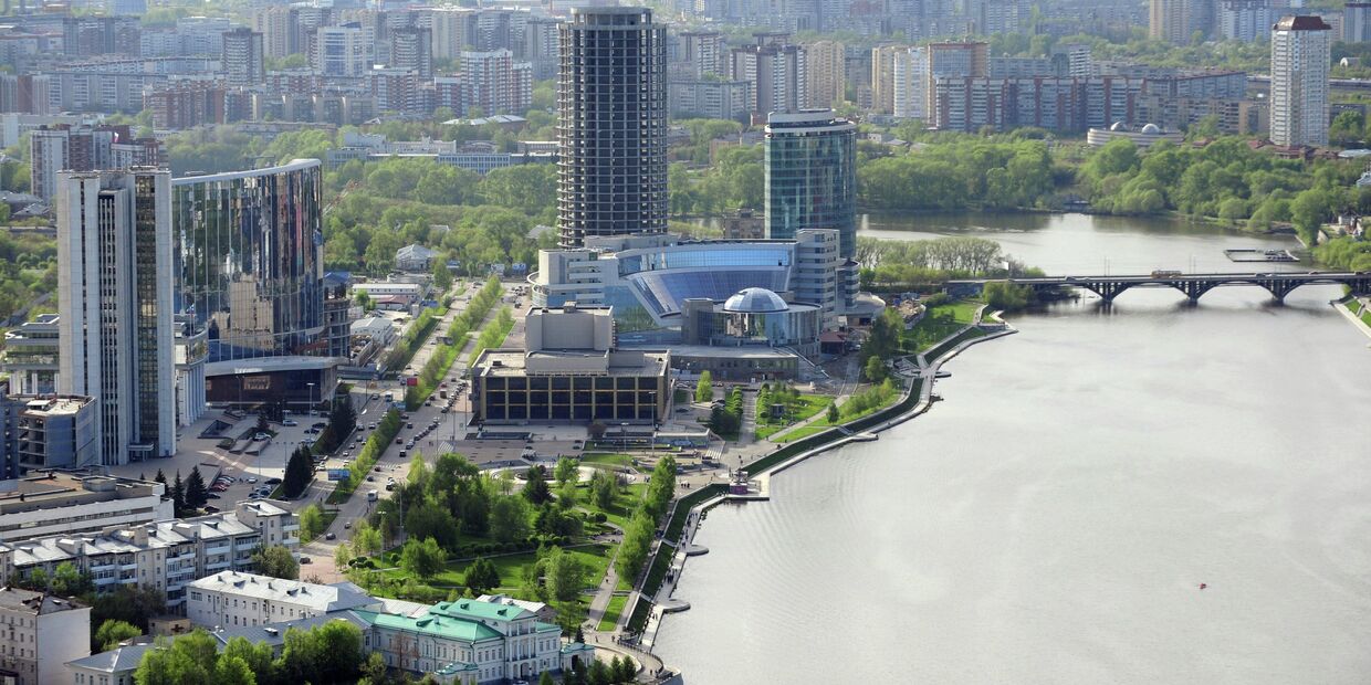 Смотровая площадка на небоскребе Высоцкий в Екатеринбурге