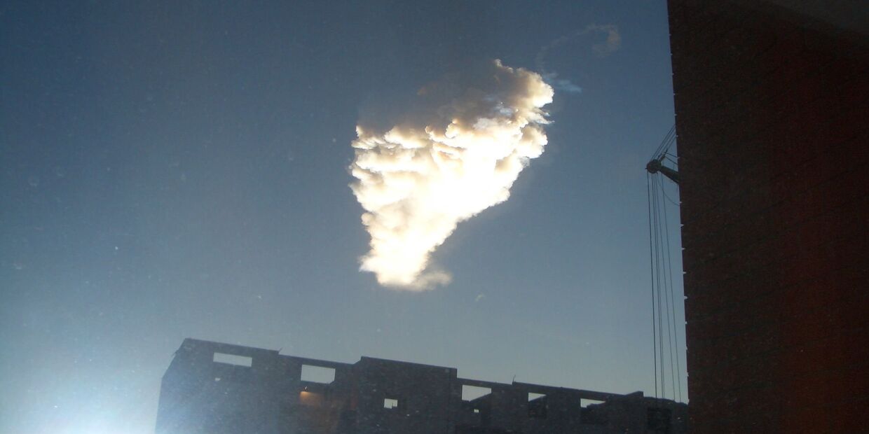Вспышка в небе над Челябинской областью