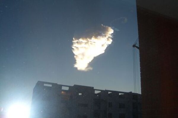 Вспышка в небе над Челябинской областью