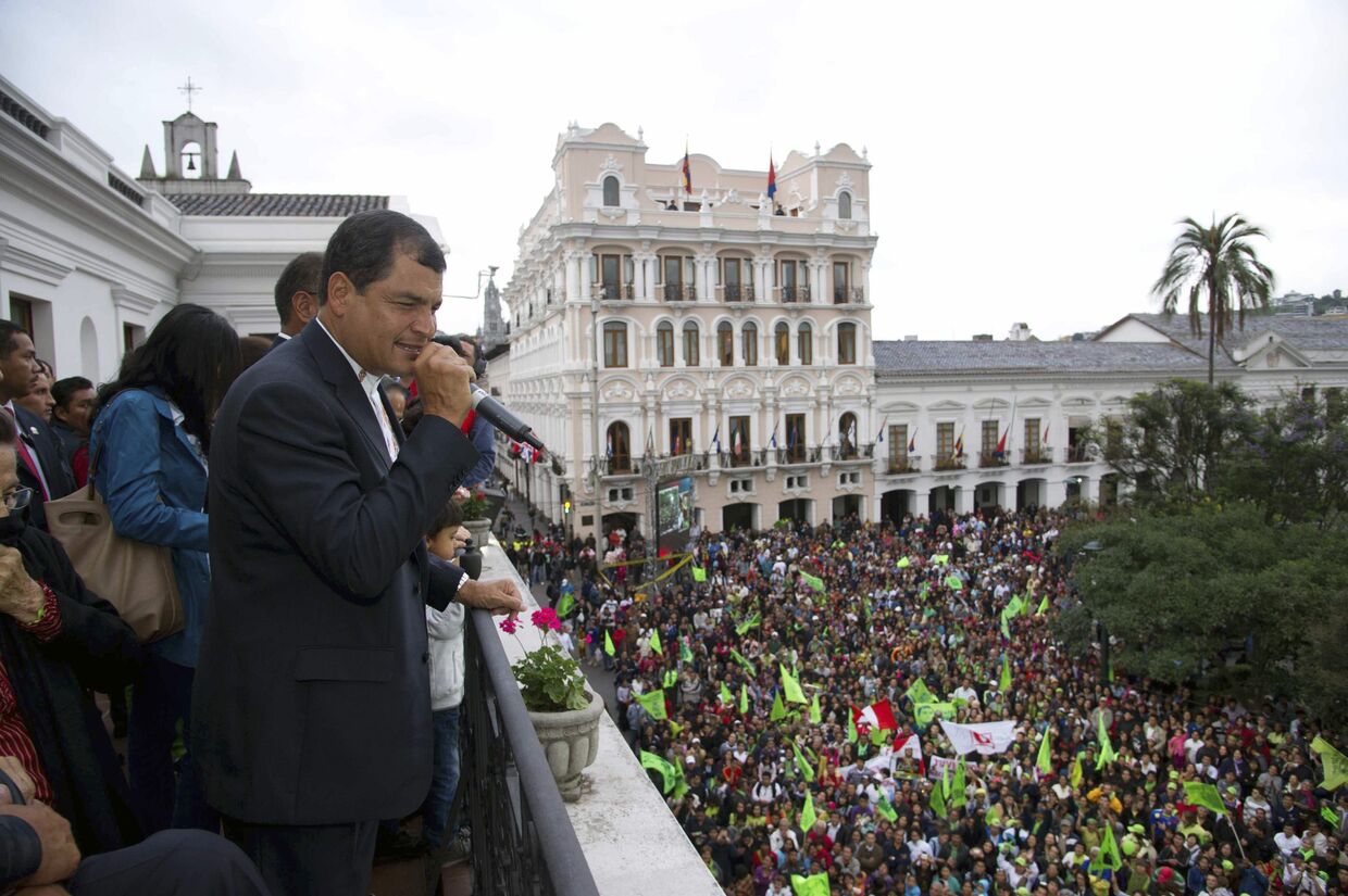Президент Эквадора Рафаэль Корреа