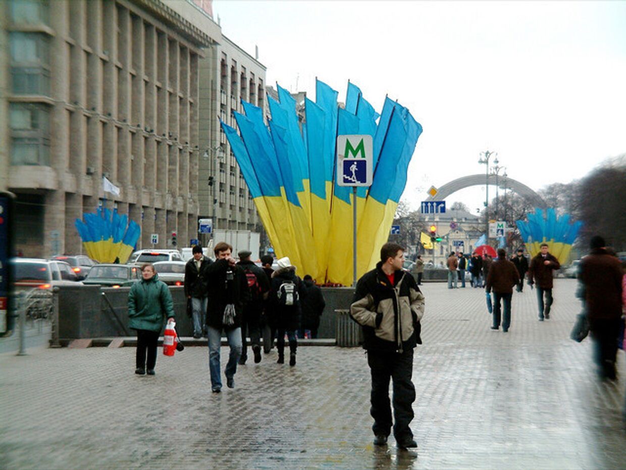 На одной из улиц Киева