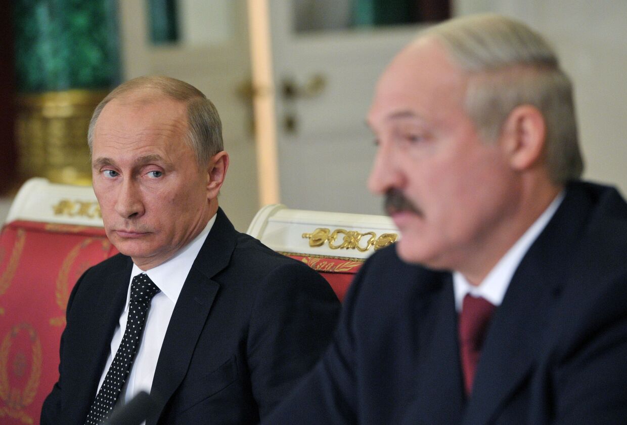 Владимир Путин и  Александр Лукашенко