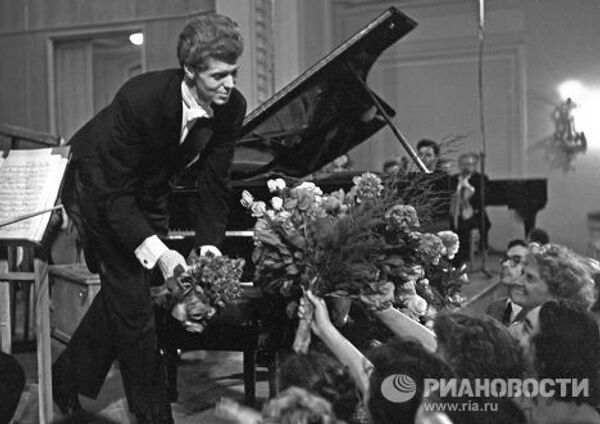 Американский пианист Ван Клиберн в Москве
