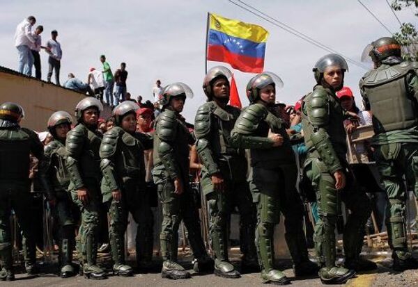 Венесуэльские спецназовцы в Каракасе