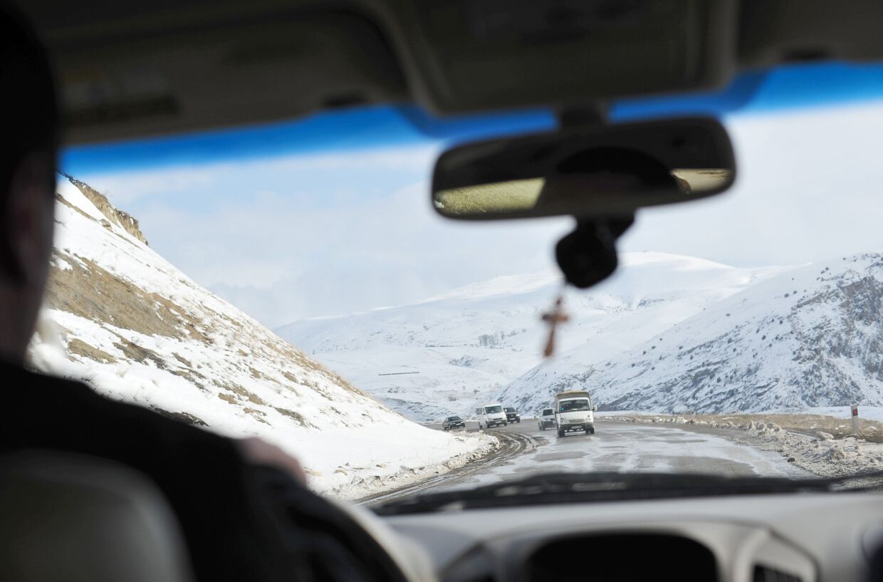 Горная дорога в Нагорном Карабахе