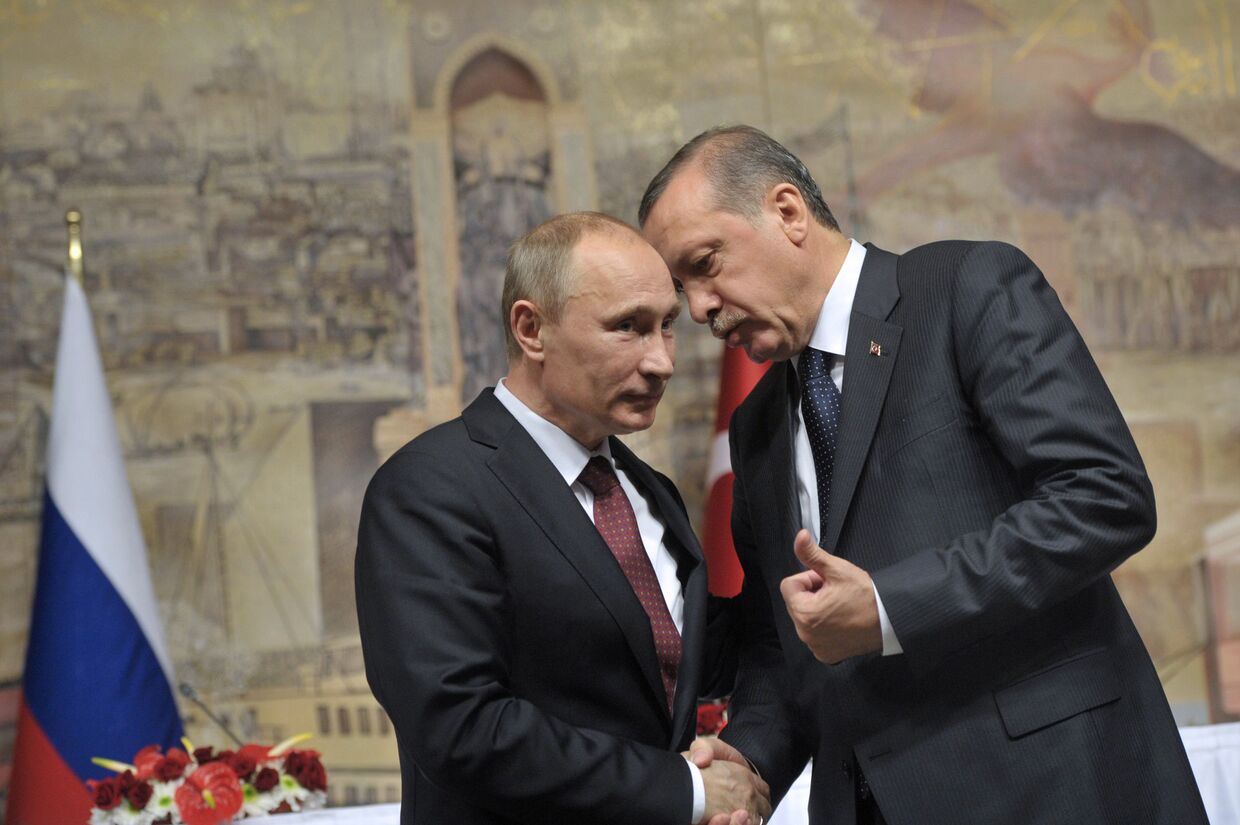 Владимир Путин и Тайип Эрдоган. Архив