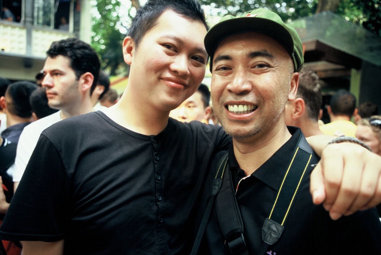 Участники праздника ЛГБТ в Китае