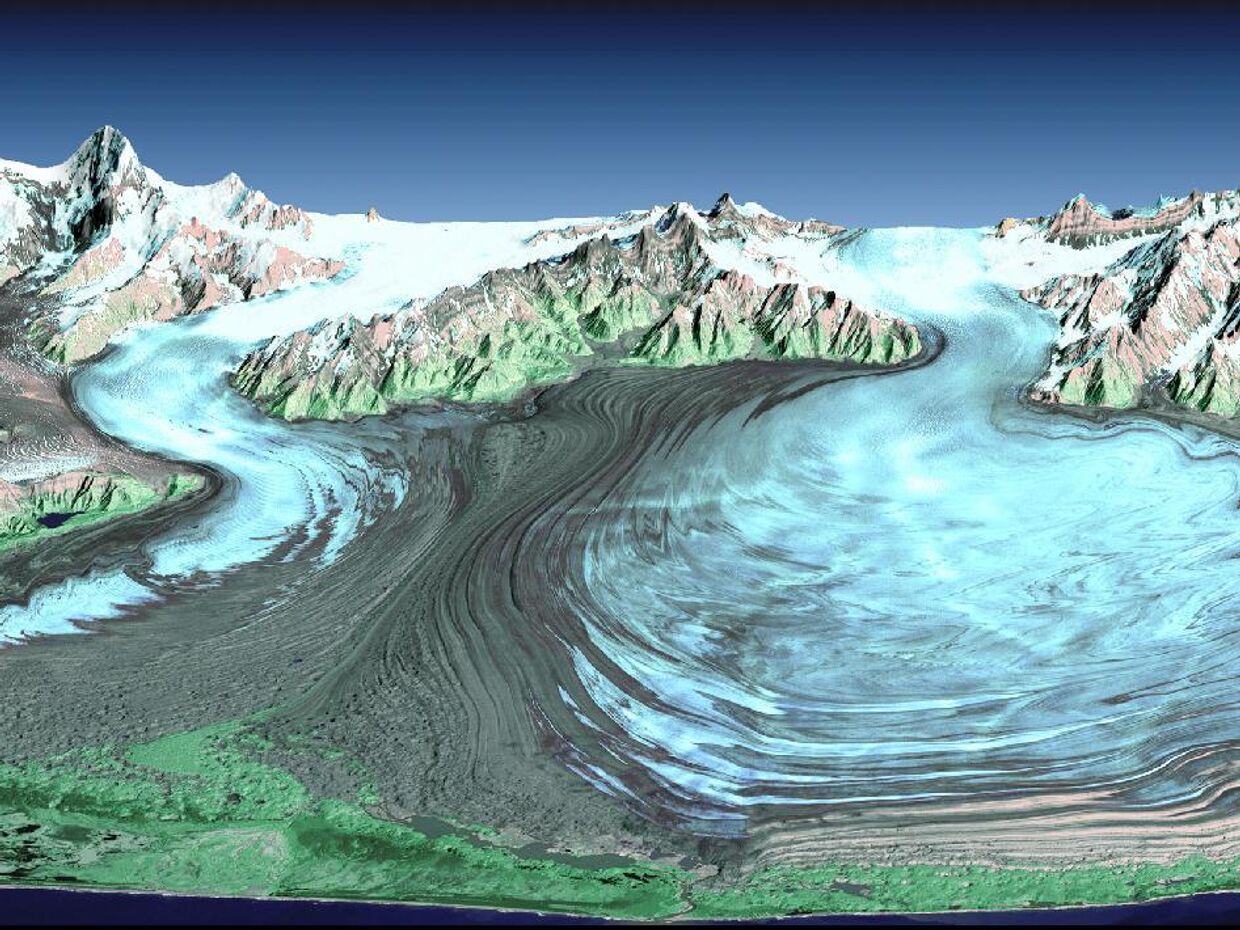 Ледник Маласпина на Аляске