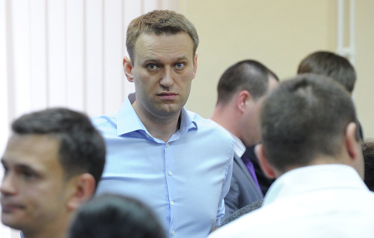 Оппозиционер, блогер Алексей Навальный в Ленинском районном суде города Кирова