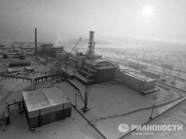 Панорама Чернобыльской АЭС