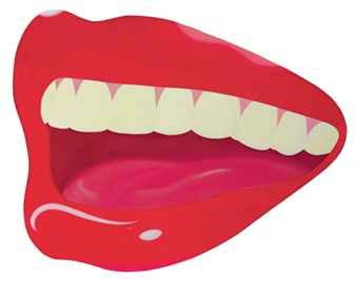 Работа Тома Вессельмана, изображающая приоткрытый женский рот