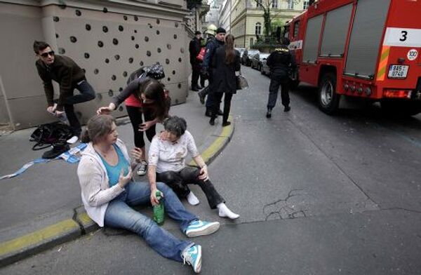Пострадавшие от взрыва в Праге