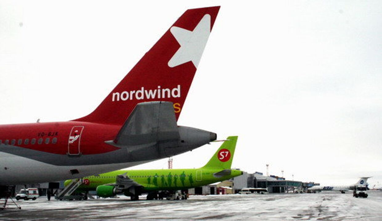 Самолет авиакомпании NordWind Airlines («Северный ветер»)