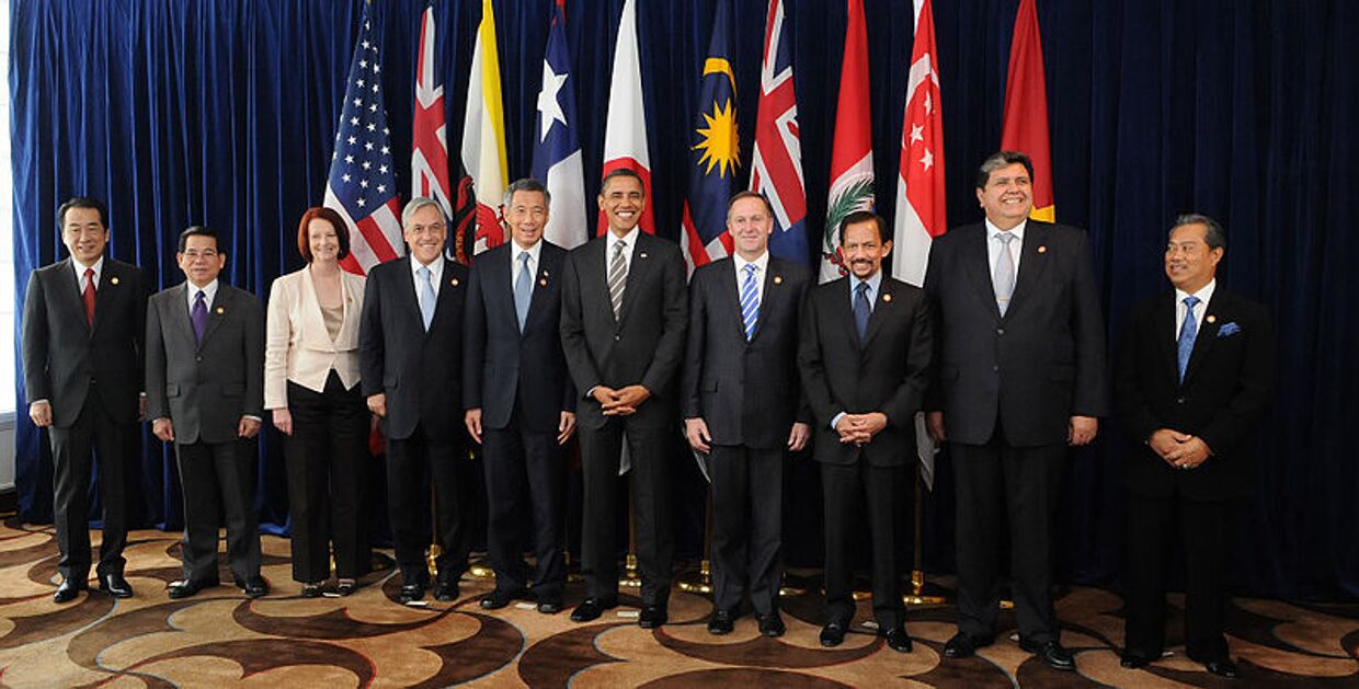 Представители стран-участниц Транс-Тихоокеанского партнерства