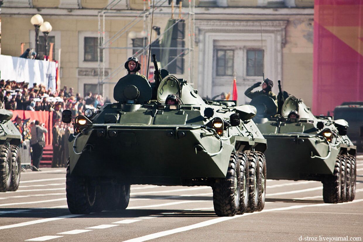 Генеральная репетиция парада на Дворцовой площади, 2013 год