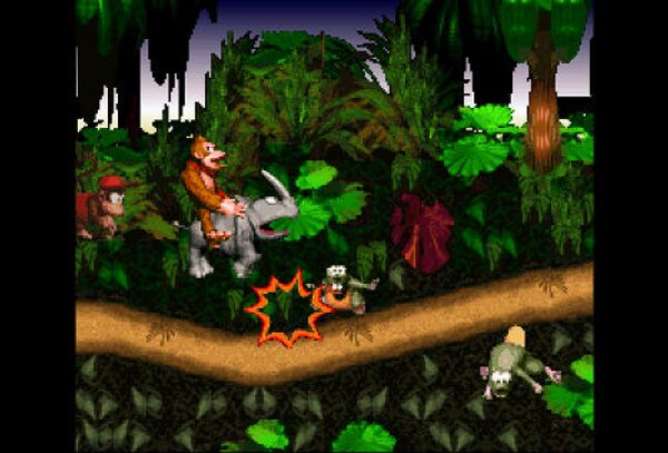 Кадр из игры Donkey Kong Country