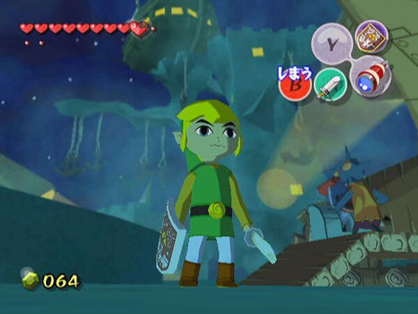 Кадр из игры The Legend of Zelda: The Wind Waker