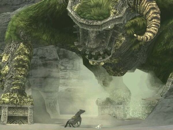 Кадр из игры Shadow of the Colossus