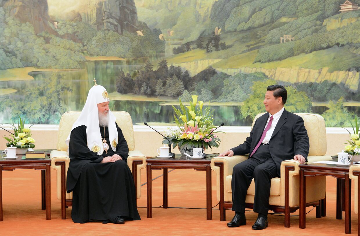 Первый в истории визит патриарха Кирилла в Китай. Архив