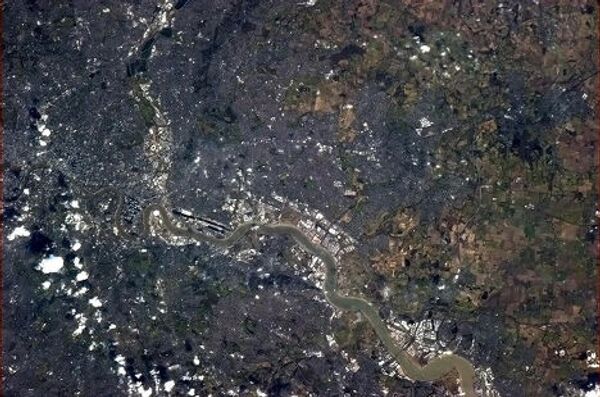 Космический снимок Лондона