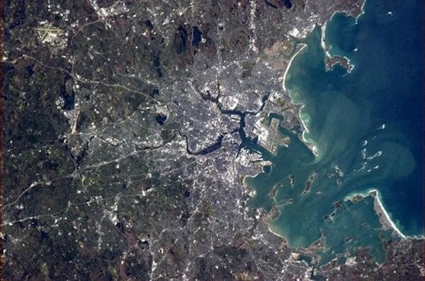 Космический снимок Бостона