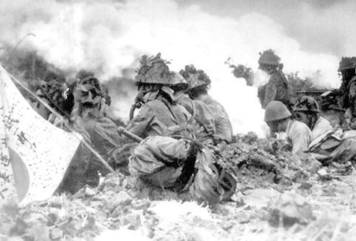 Японские солдаты во время Японо-китайской войны