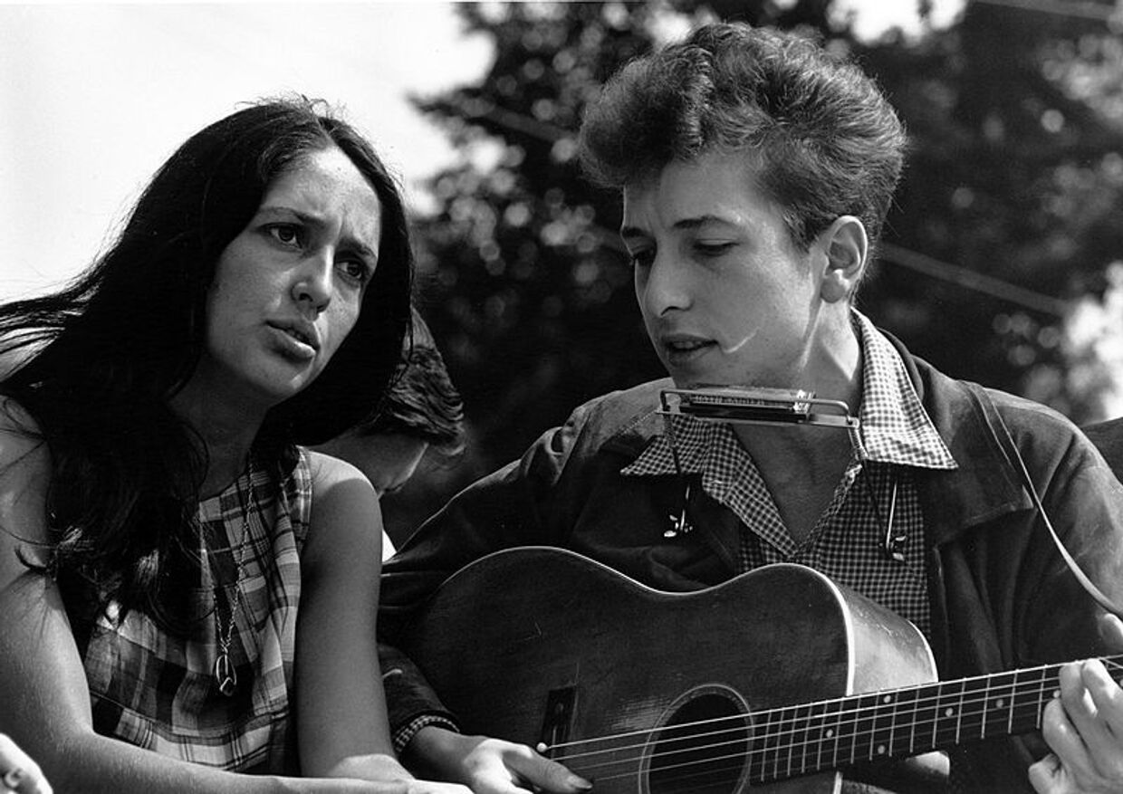 Боб Дилан и Джоан Баез, август 1963 года