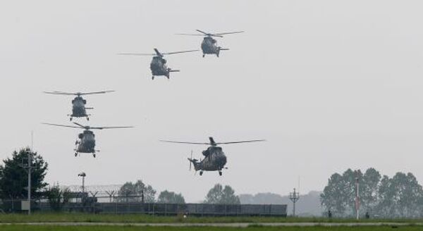 Вертолеты южнокорейской армии в Нонсане