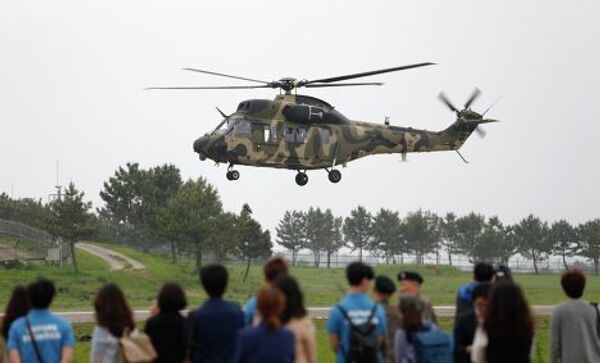 Вертолет южнокорейской армии в Нонсане
