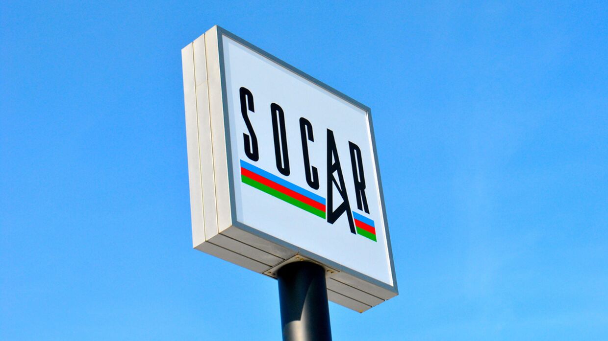 Логотип SOCAR, нефтяной компании Азербайджана