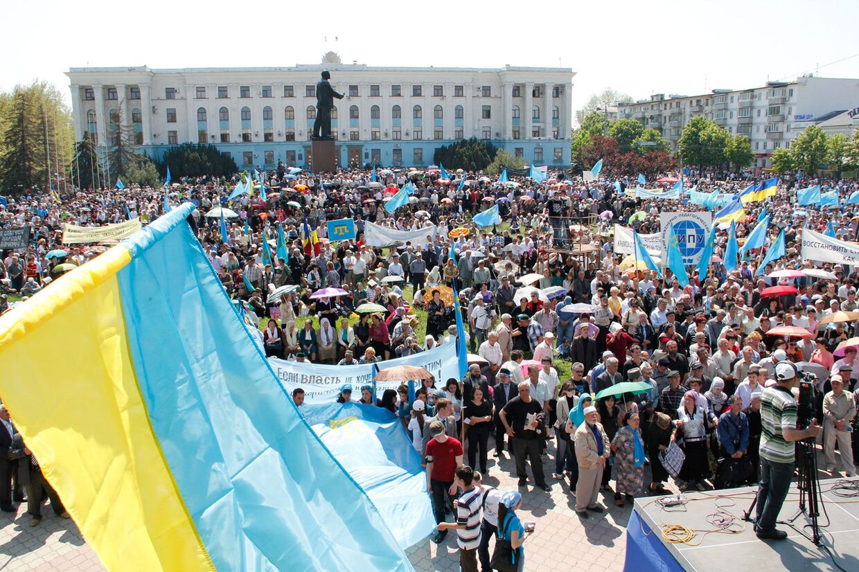 Митинг посвященный 67-летию депортации крымскотатарского народа в Среднюю Азию
