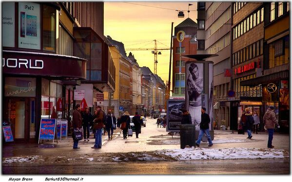 На одной из улиц Осло, Норвегия