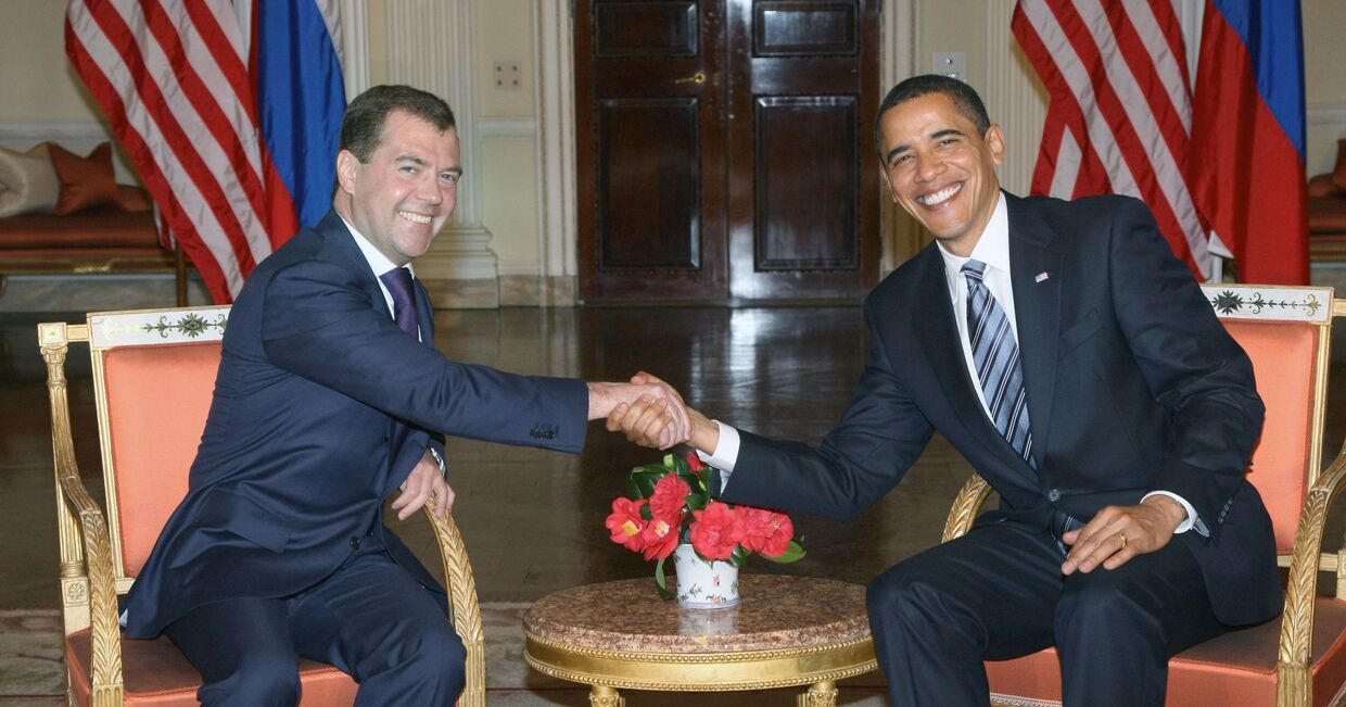 Пресс-конференция Дмитрия Медведева и Барака Обамы. Архив