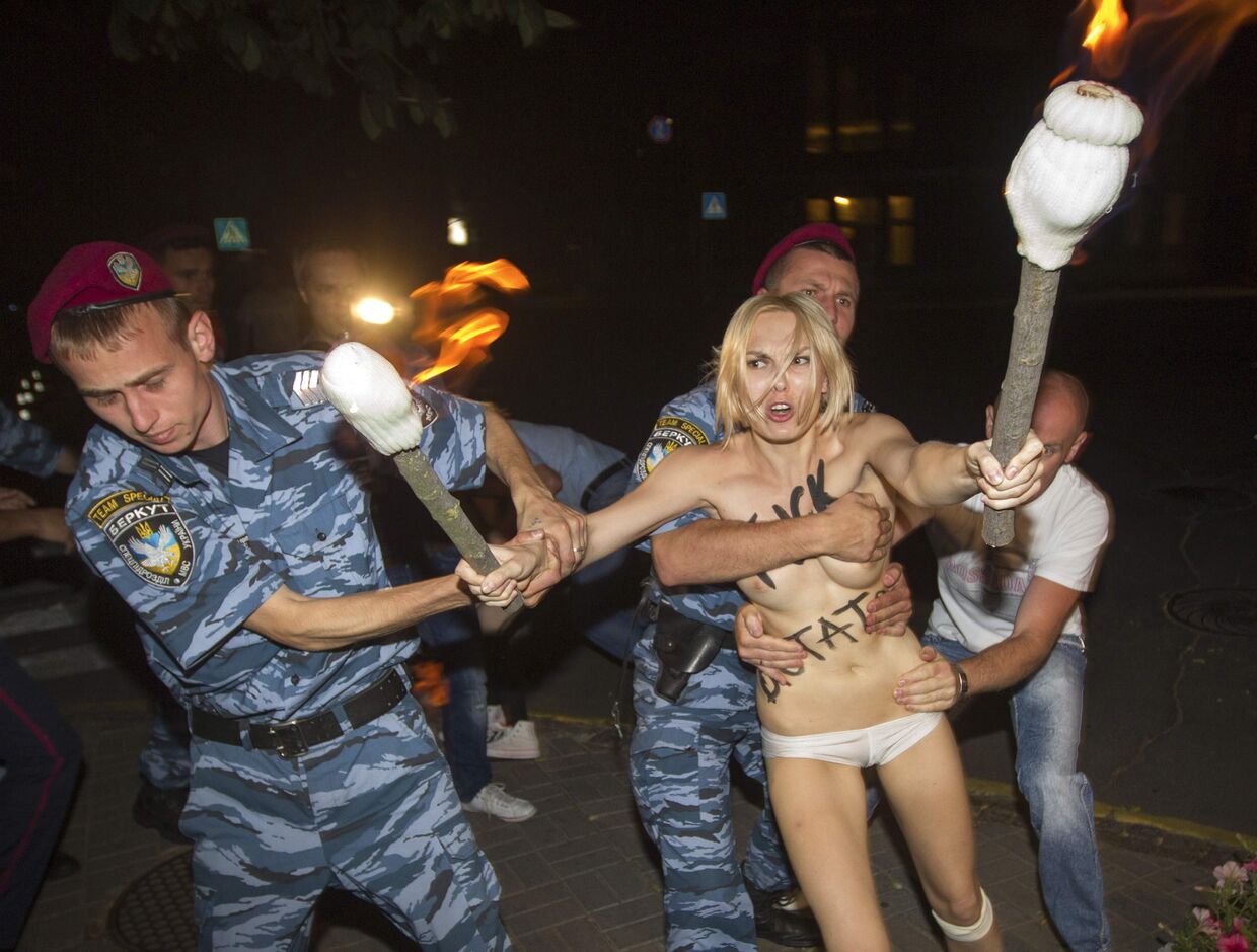 Активистка движения FEMEN