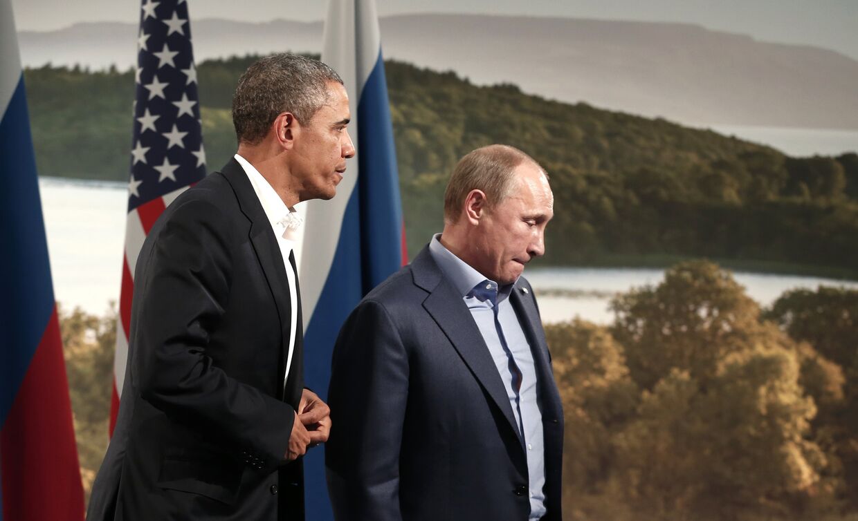 Встреча Владимира Путина и Барака Обамы в рамках саммита G8