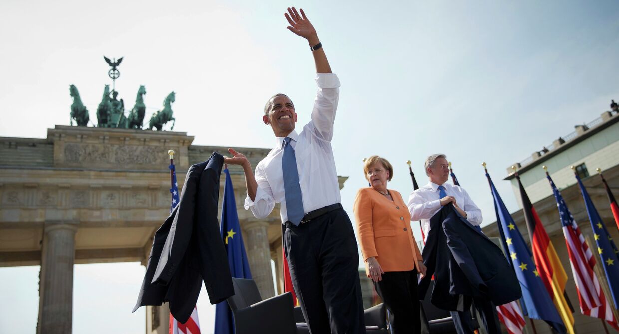Обама выступил у Браденбургских ворот в Берлине