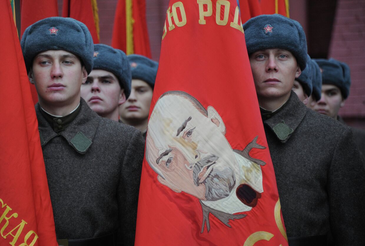 Флаги с изображением Владимир Ленина