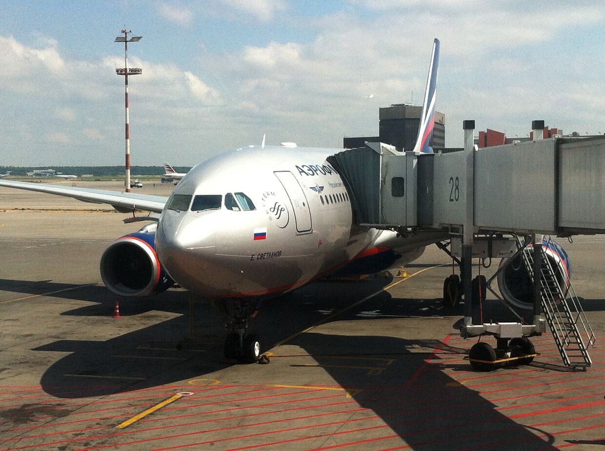 Самолет, выполняющий рейс из Москвы в Гавану
