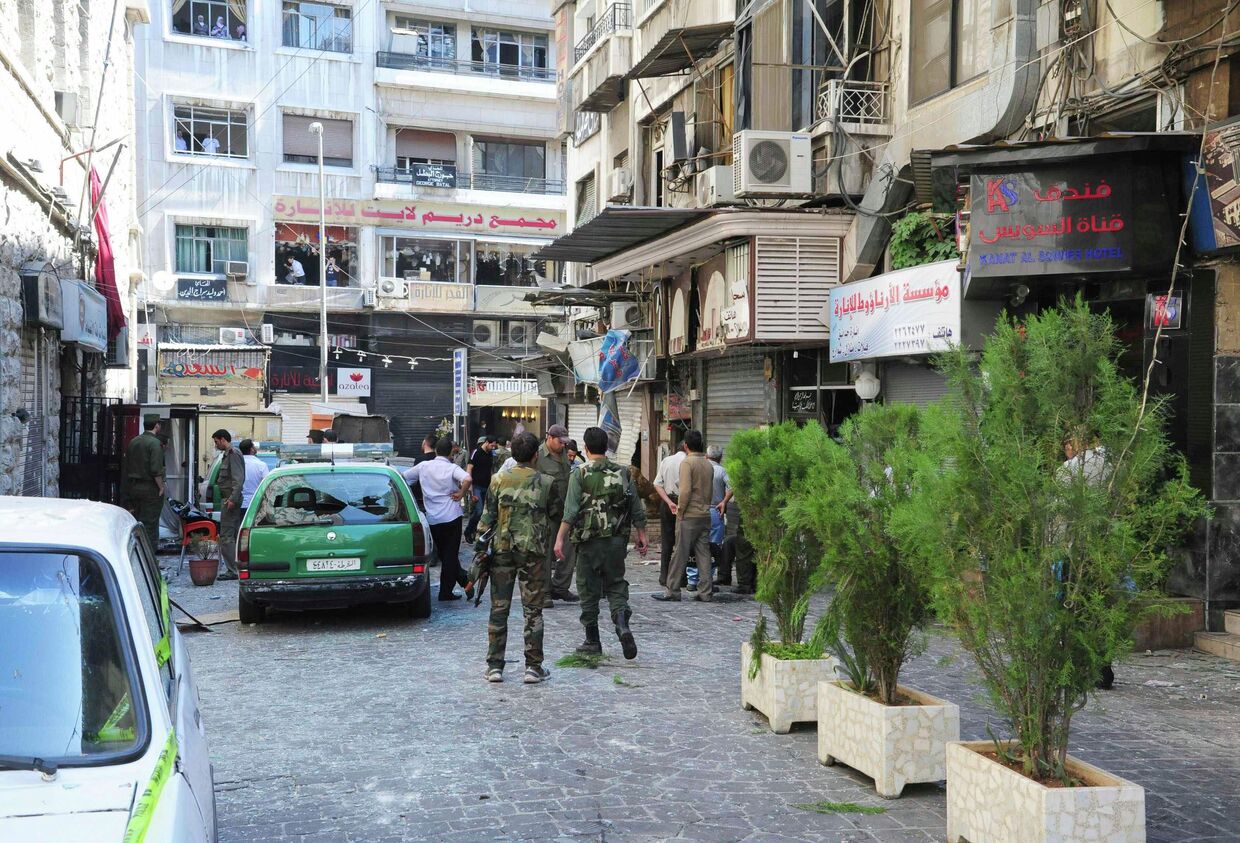 Последствия двойного теракта в Дамаске